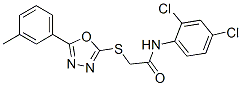 N-(2,4-ȱ)-2-[[5-(3-׻)-1,3,4-f-2-]]Y(ji)(gu)ʽ_5349-83-7Y(ji)(gu)ʽ