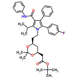(4S,6s)-6-[2-[2-(4-)-5-(1-׻һ)-3--4-[()ʻ]-1H--1-]һ]-2,2-׻-1,3-f-4- 1,1-׻Y(ji)(gu)ʽ_472967-95-6Y(ji)(gu)ʽ