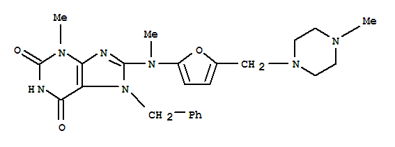 3,7--3-׻-8-[׻[5-[(4-׻-1-)׻]-2-߻]]-7-(׻)-1H--2,6-ͪY(ji)(gu)ʽ_777813-77-1Y(ji)(gu)ʽ
