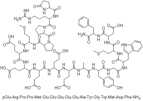 Pyr-arg-pro-pro-met-glu-glu-glu-glu-glu-ala-tyr-gly-trp-met-asp-phe-nh2Y(ji)(gu)ʽ_81123-06-0Y(ji)(gu)ʽ