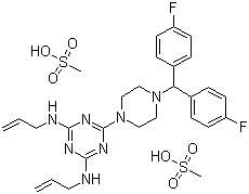 甲磺酸阿米三嗪結(jié)構(gòu)式_29608-49-9結(jié)構(gòu)式 甲磺酸阿米三嗪結(jié)構(gòu)式_29608-49-9結(jié)構(gòu)式